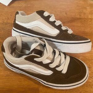 Vans Toddler/Little Kids Size 12 Brown Beige Sneakers Lace Up